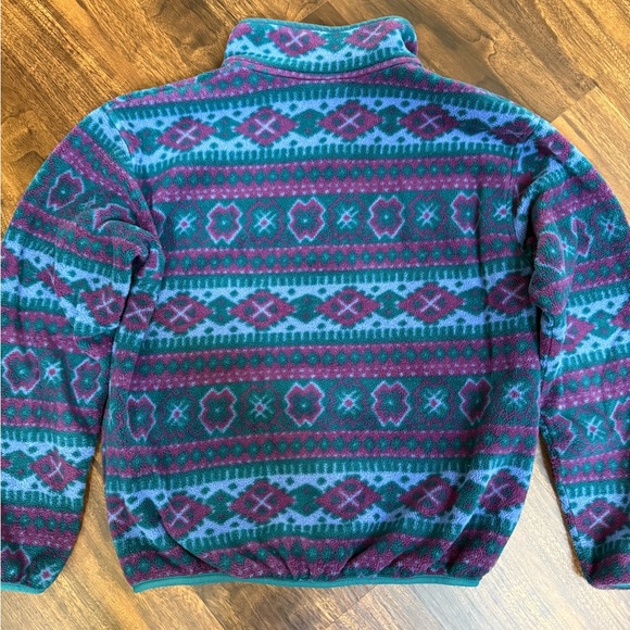 L.L. Bean Multicolor Patterned Fleece - Picture 4 of 6
